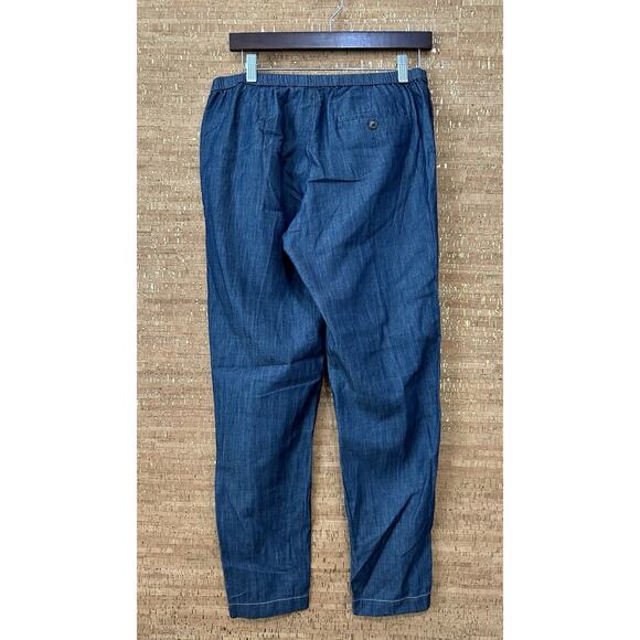 INES DE LA FRESSANGE X UNIQLO PARIS Blue STRAIGHT LEG PANTS Size M - Picture 2 of 9
